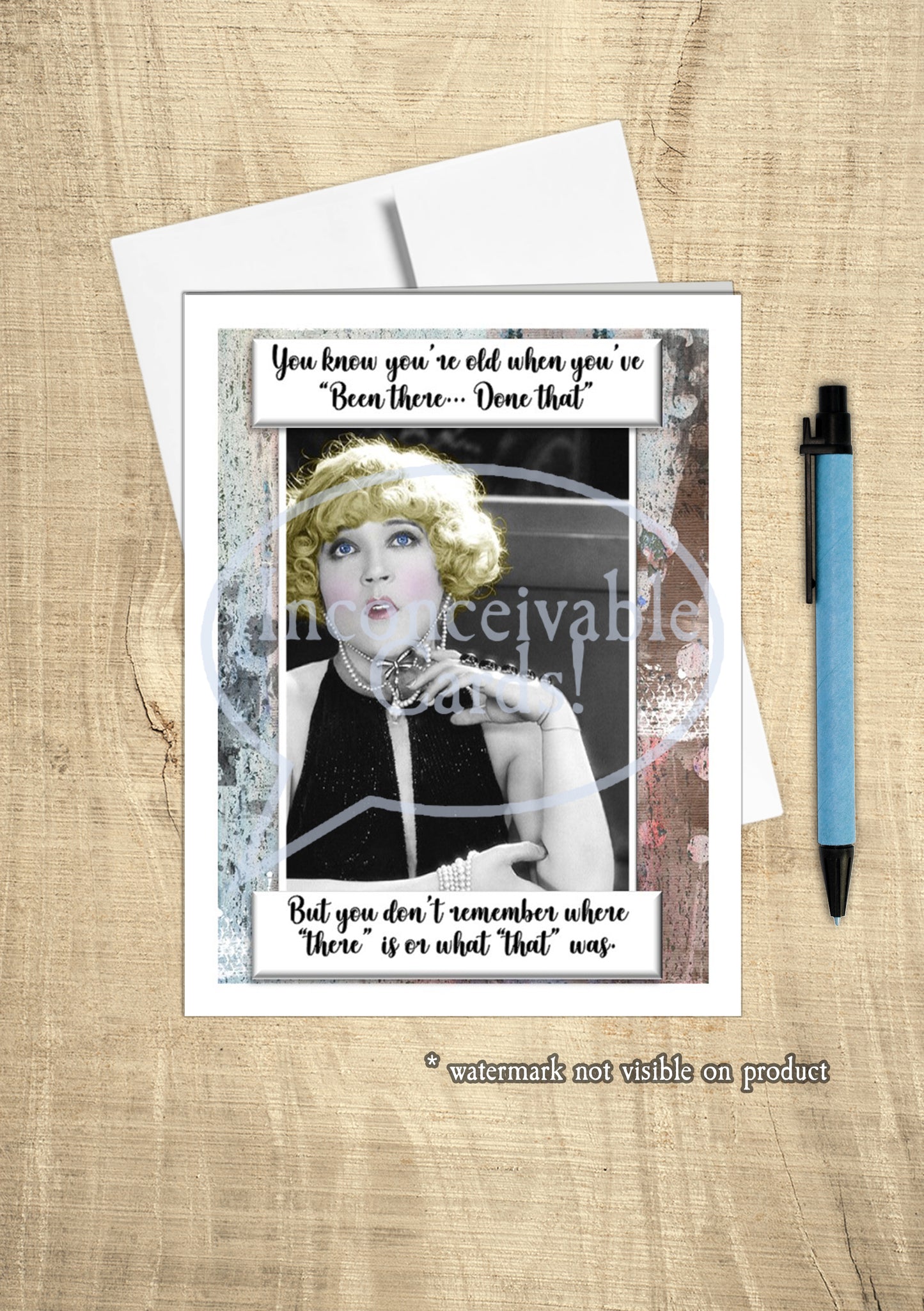Retro Pinup - "Been There Done That" Funny Card, Just Because, Birthday Card