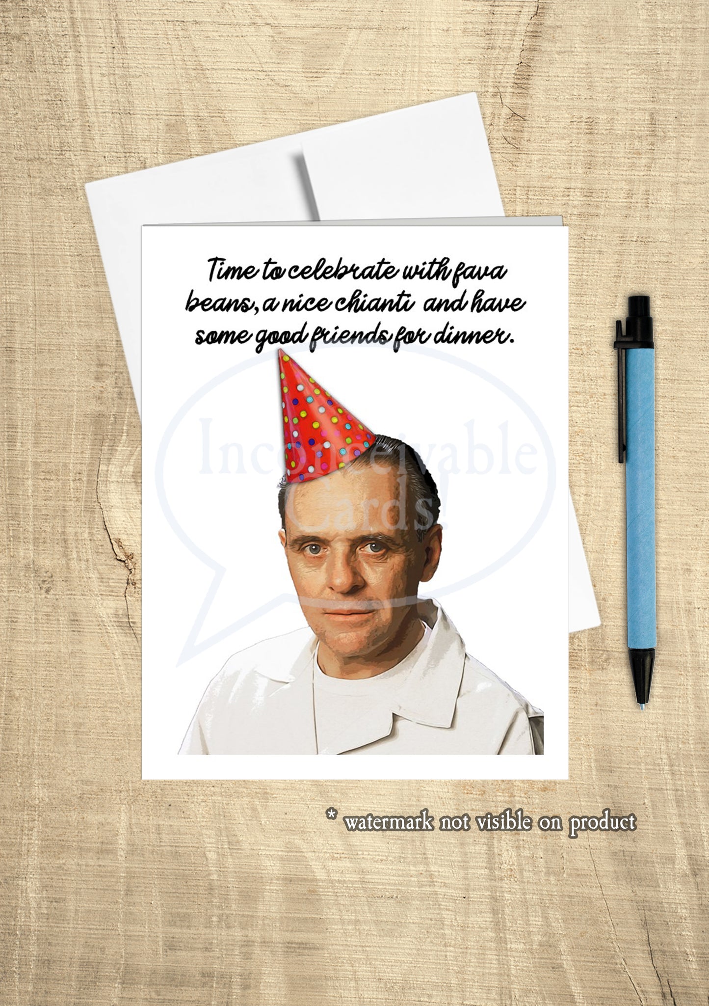 Silence of the Lambs - "Have Friends for Dinner" Birthday Card