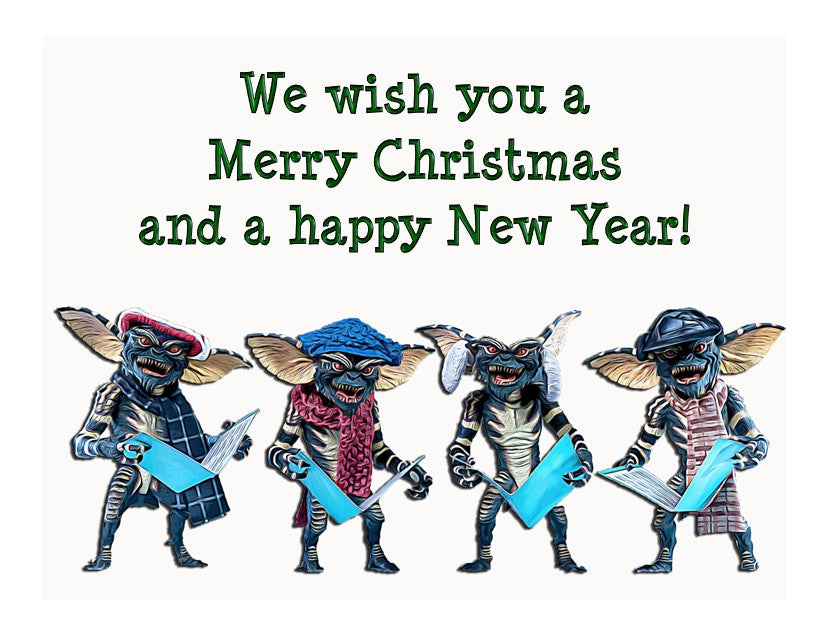 Gremlins "Merry Christmas and Happy New Year" Christmas Card
