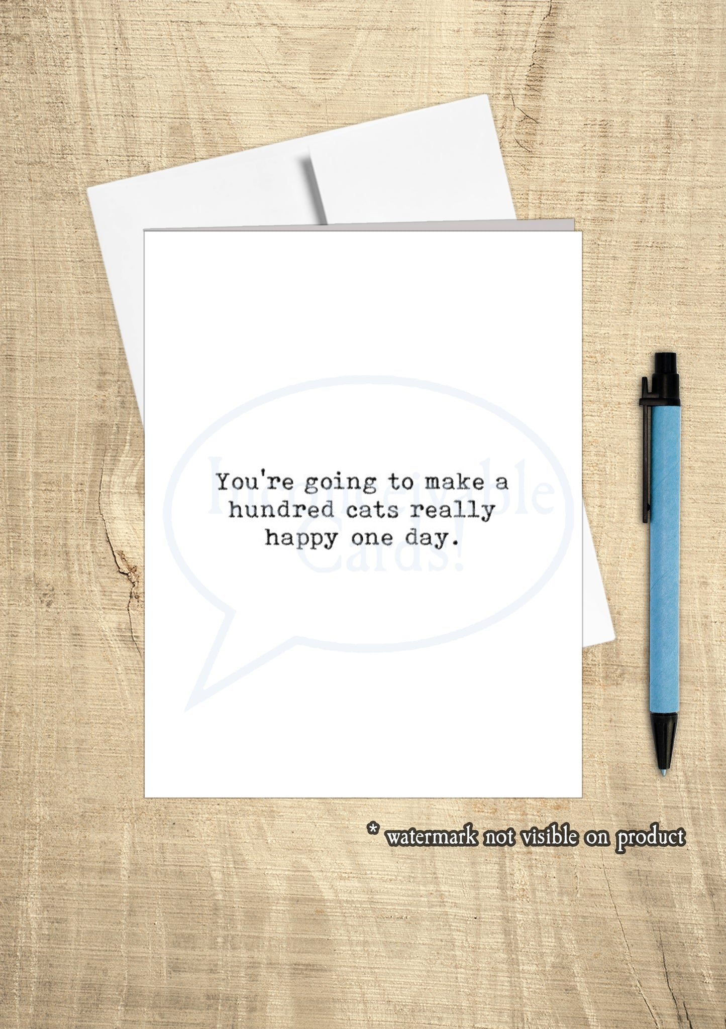 Cat Lady Funny Card, Happy Birthday, Frenemy, Just Because Card