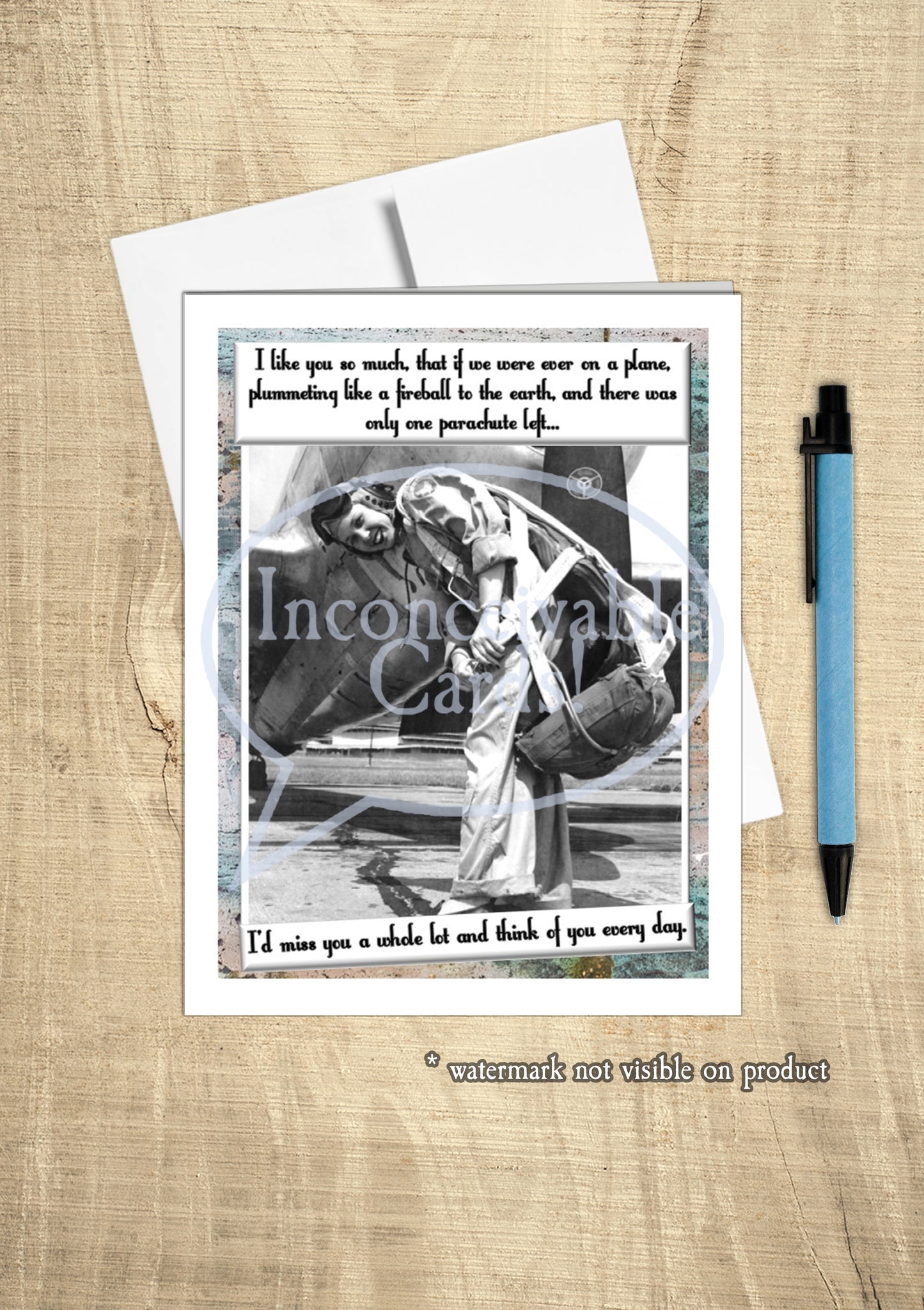 Retro "I'll Miss You" Funny Card for Her, Rude Card, Any Occasion Frenemy Card