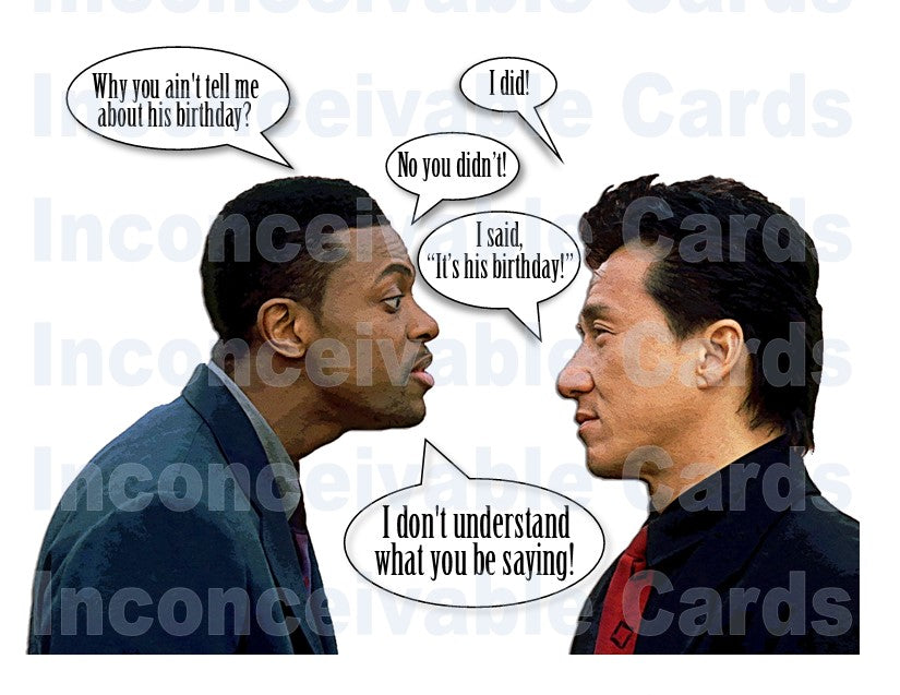 Rush Hour - Funny Birthday Card