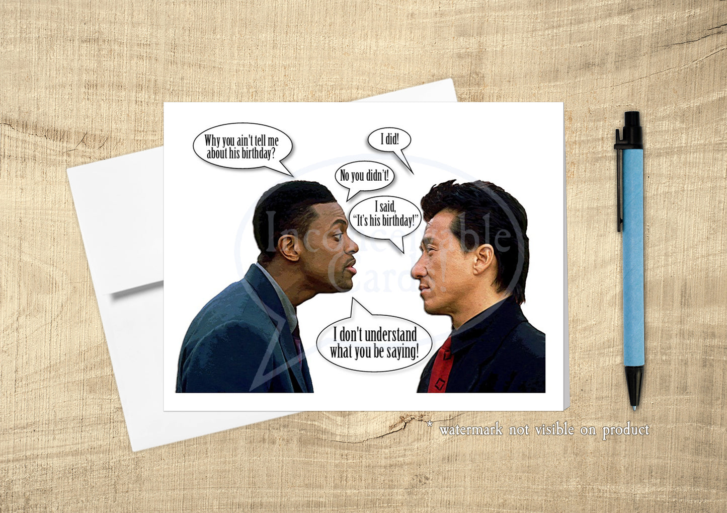 Rush Hour - Funny Birthday Card