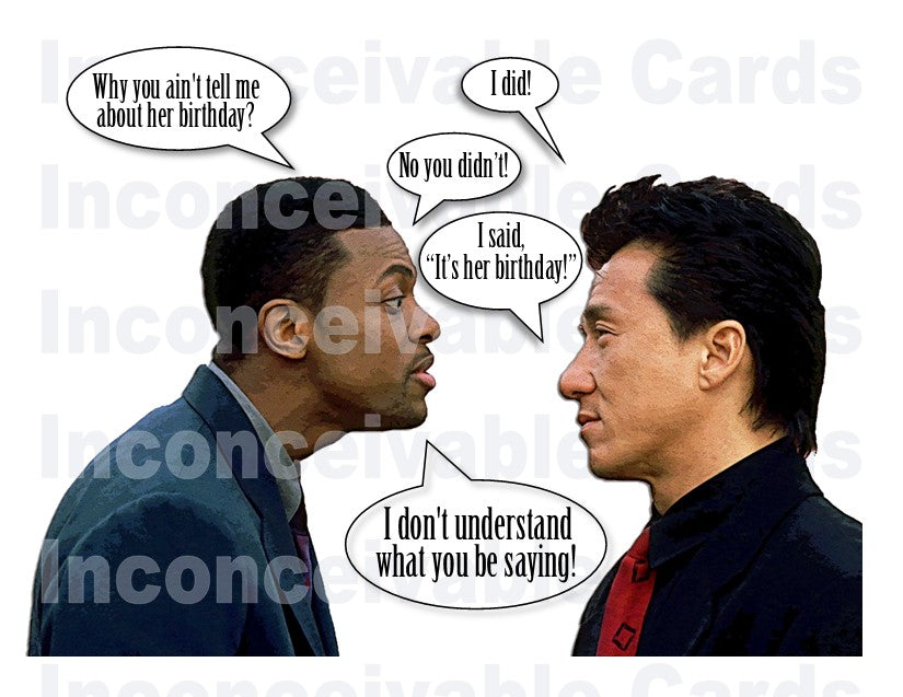 Rush Hour - Funny Birthday Card