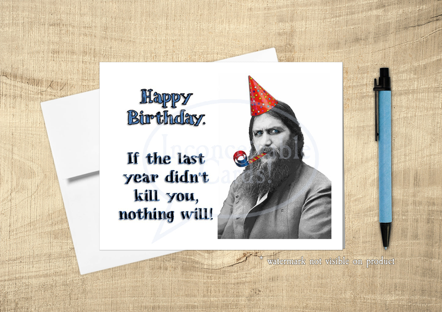 Rasputin Birthday Occasion Card