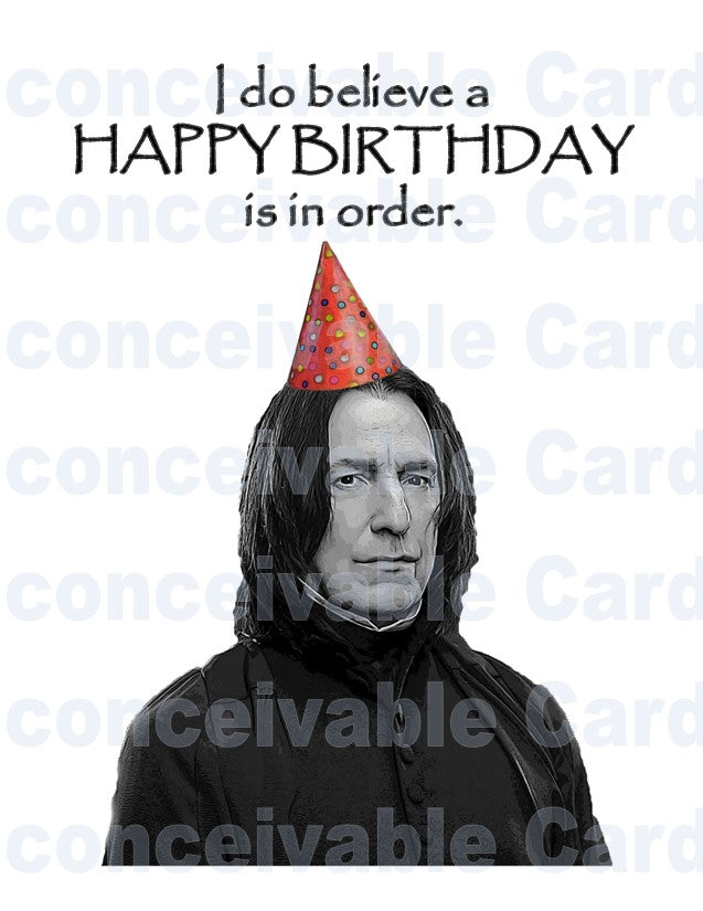 Wizard - I Believe A Happy Birthday Is In Order Card