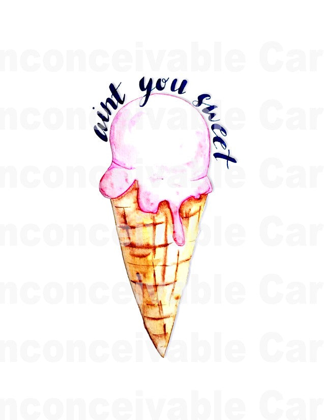 Cute "Aren't you Sweet" Card, Valentine's Day Card, Anniversary Card, Friendship Card