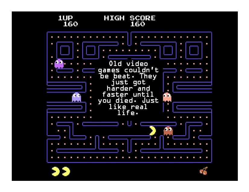 Funny "Life is like an Old Video Game" Card, Birthday Card, Sympathy Card