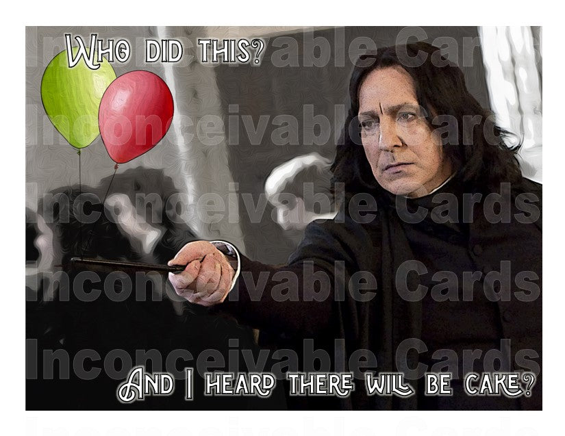 Wizard - Who Did This Funny Birthday Is In Order Card