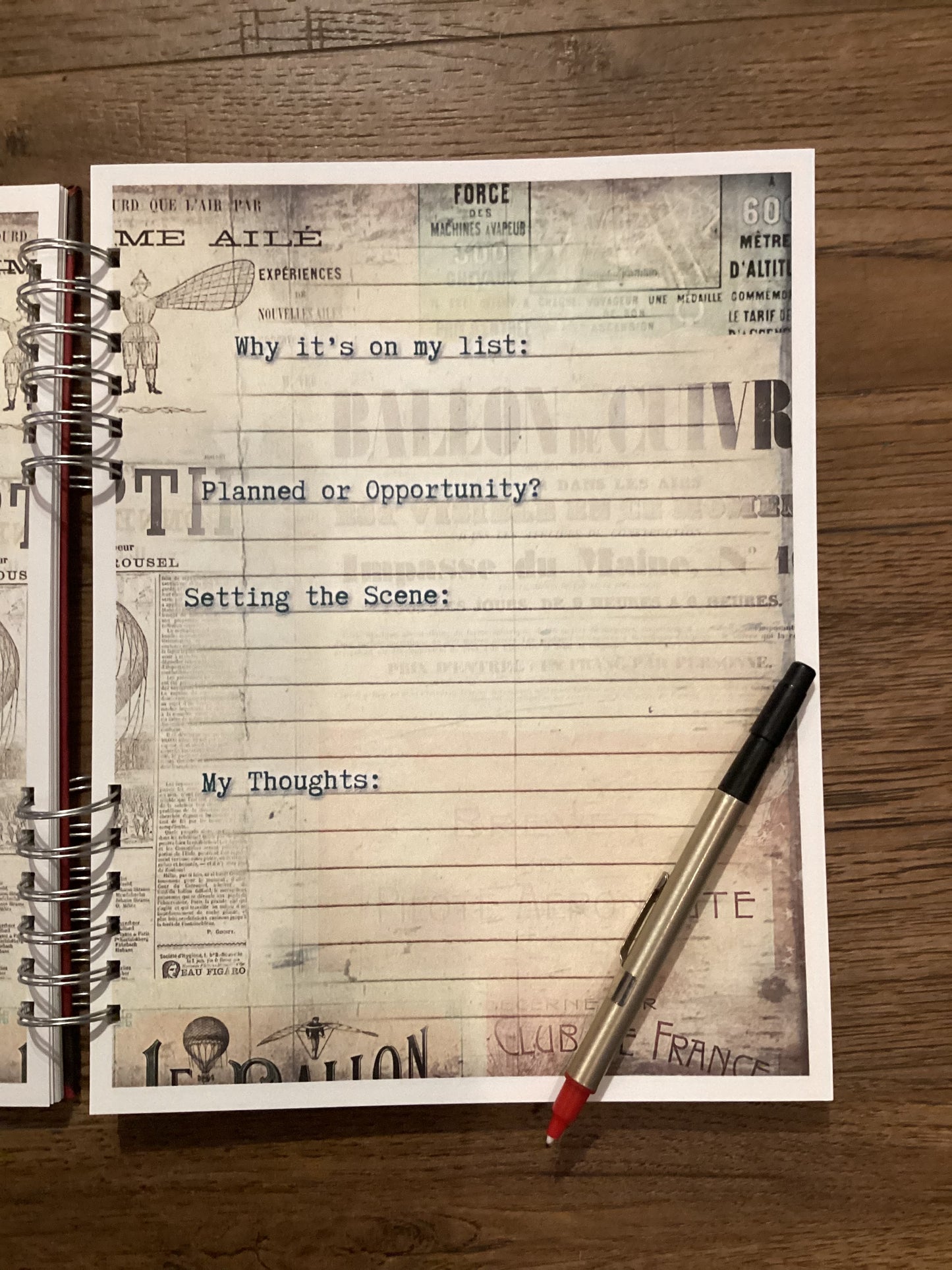 Steampunk Bucket List/Adventure Journal