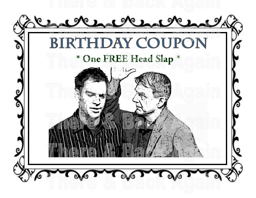 NCIS - "Head Slap Coupon" Birthday Card