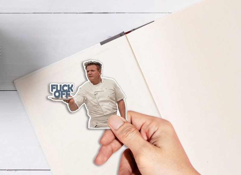 Chef From Hell Postcard and Sticker Bundle