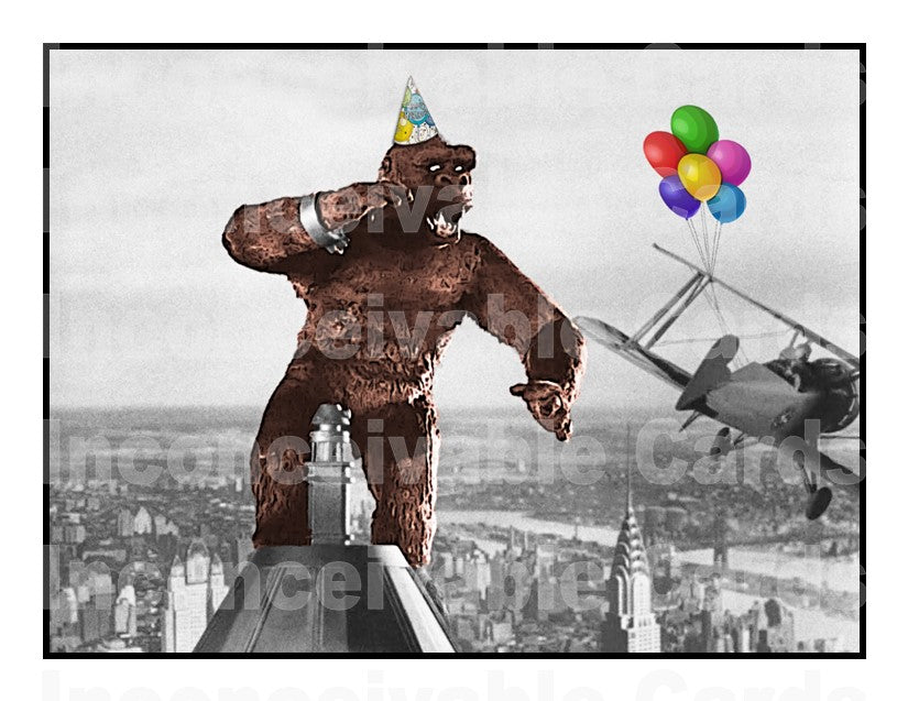 King Kong Birthday Card