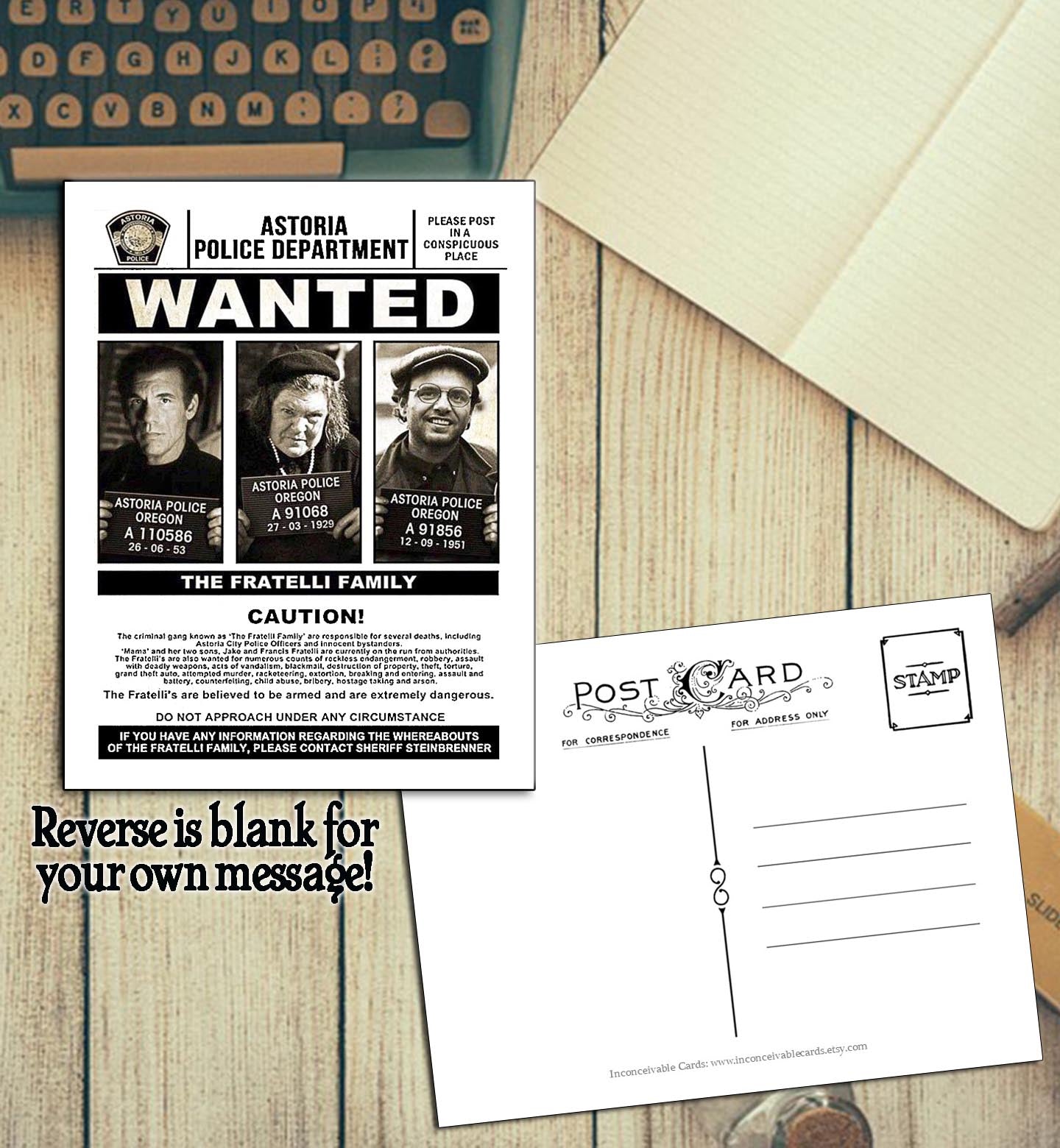 Goonie - Fratelli Postcard