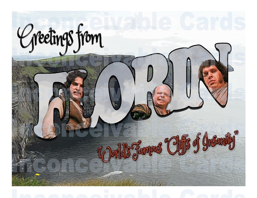 Princess Bride - Cliffs of Insanity Postcard