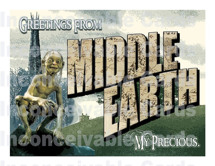 LOTR - Middle Earth Postcard