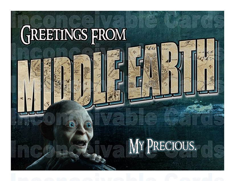 LOTR - Middle Earth Precious Postcard
