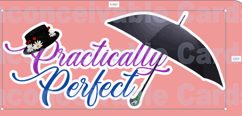 Practically Perfect Waterproof Vinyl Sticker