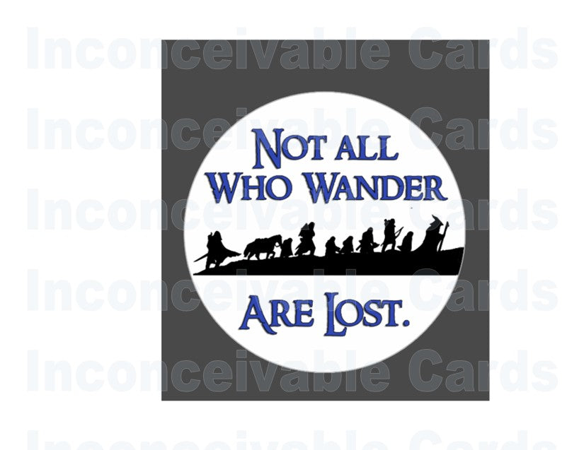 LOTR - On Time Birthday Card and Sticker Bundle