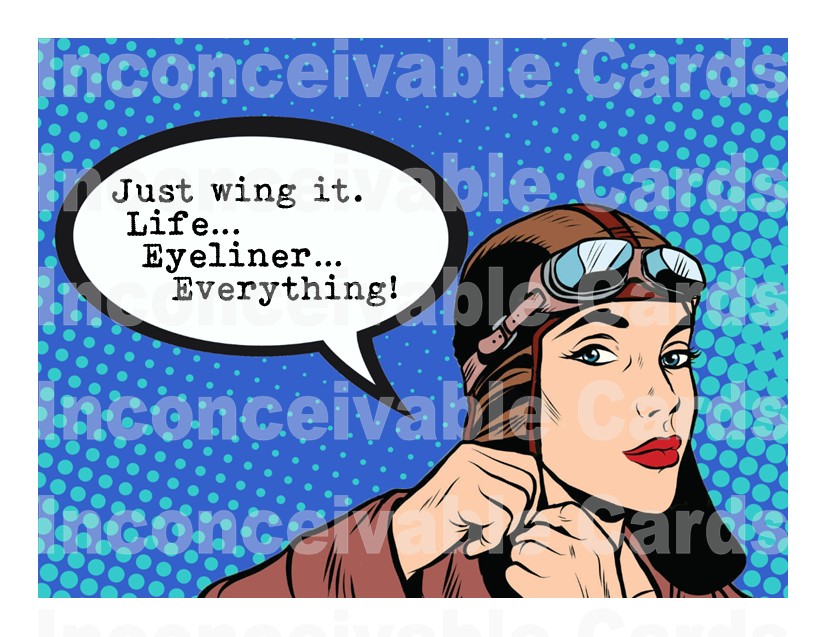 Retro - Wing It! Any Occasion Thinking of You Card