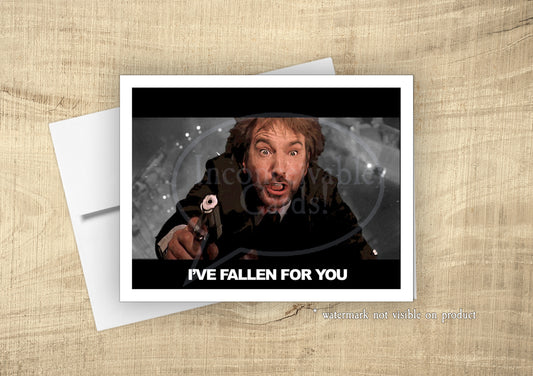 Die Hard - "Fallen For You" Romantic Card