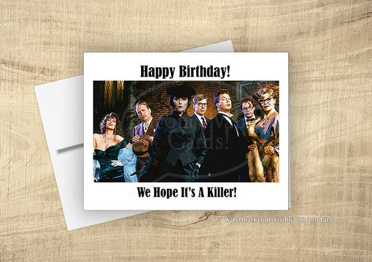 Clue "Killer Birthday" Card, Funny Birthday Card for Mystery Lovers