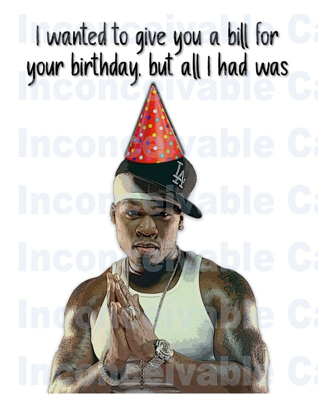 Rapper Funny Birthday Card, Rapper Birthday Card, Rap Birthday Card, Pop Culture Card