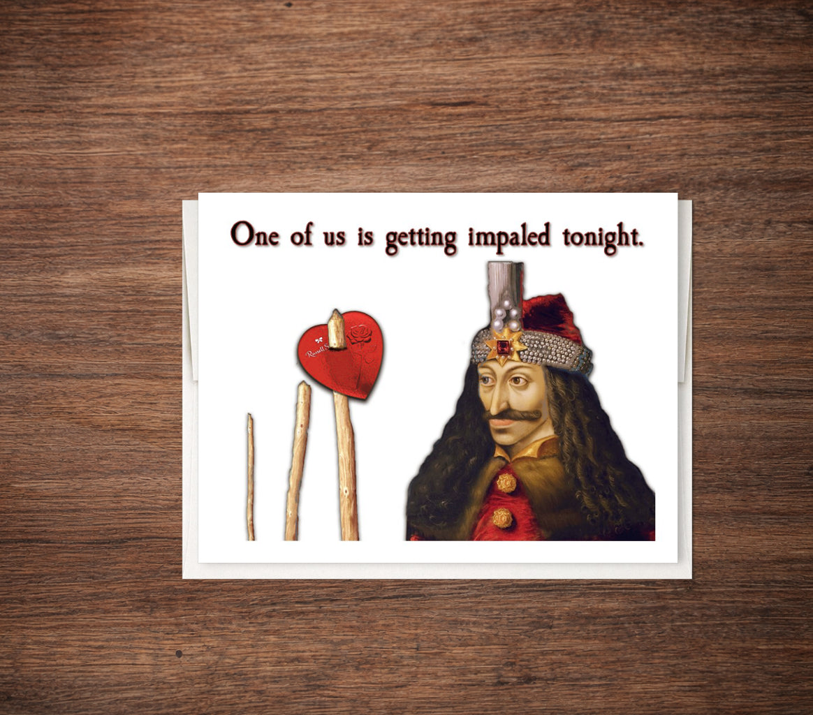 Vlad Dracul - Funny Birthday Card, Anniversary Card, Dark Humor
