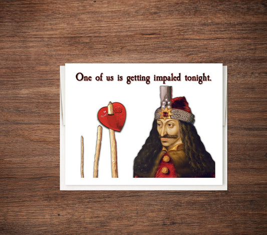 Vlad Dracul - Funny Birthday Card, Anniversary Card, Dark Humor