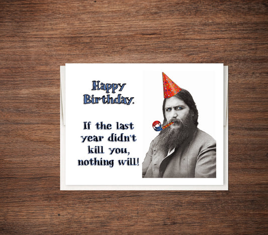 Rasputin Birthday Occasion Card