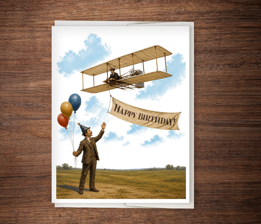 Happy Birthday! – Wright Brothers Inspired Birthday Card