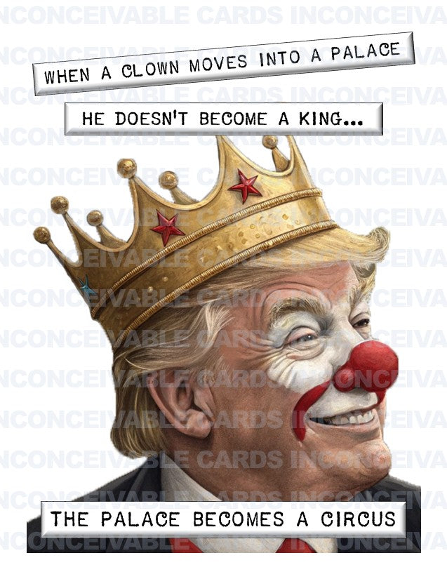 Trump Clown Card for Any Occasion