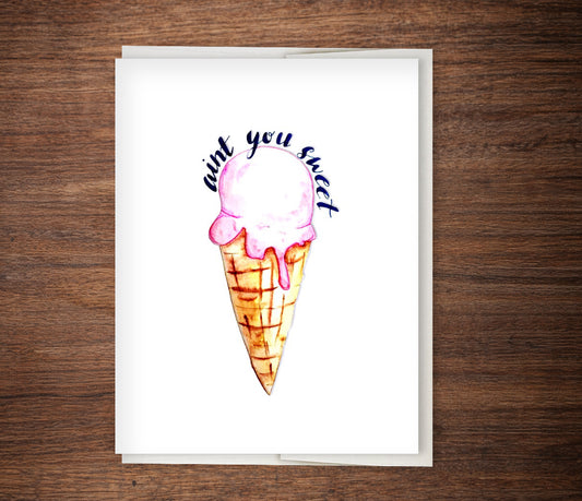 Cute "Aren't you Sweet" Card, Valentine's Day Card, Anniversary Card, Friendship Card