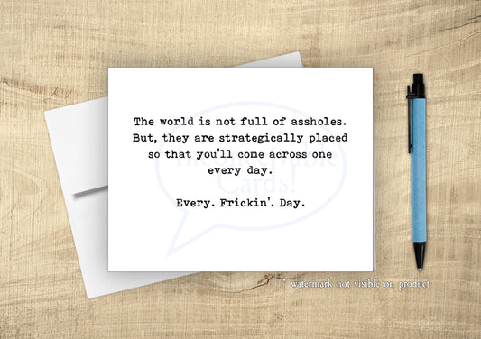 @$$holes in the World Funny Card