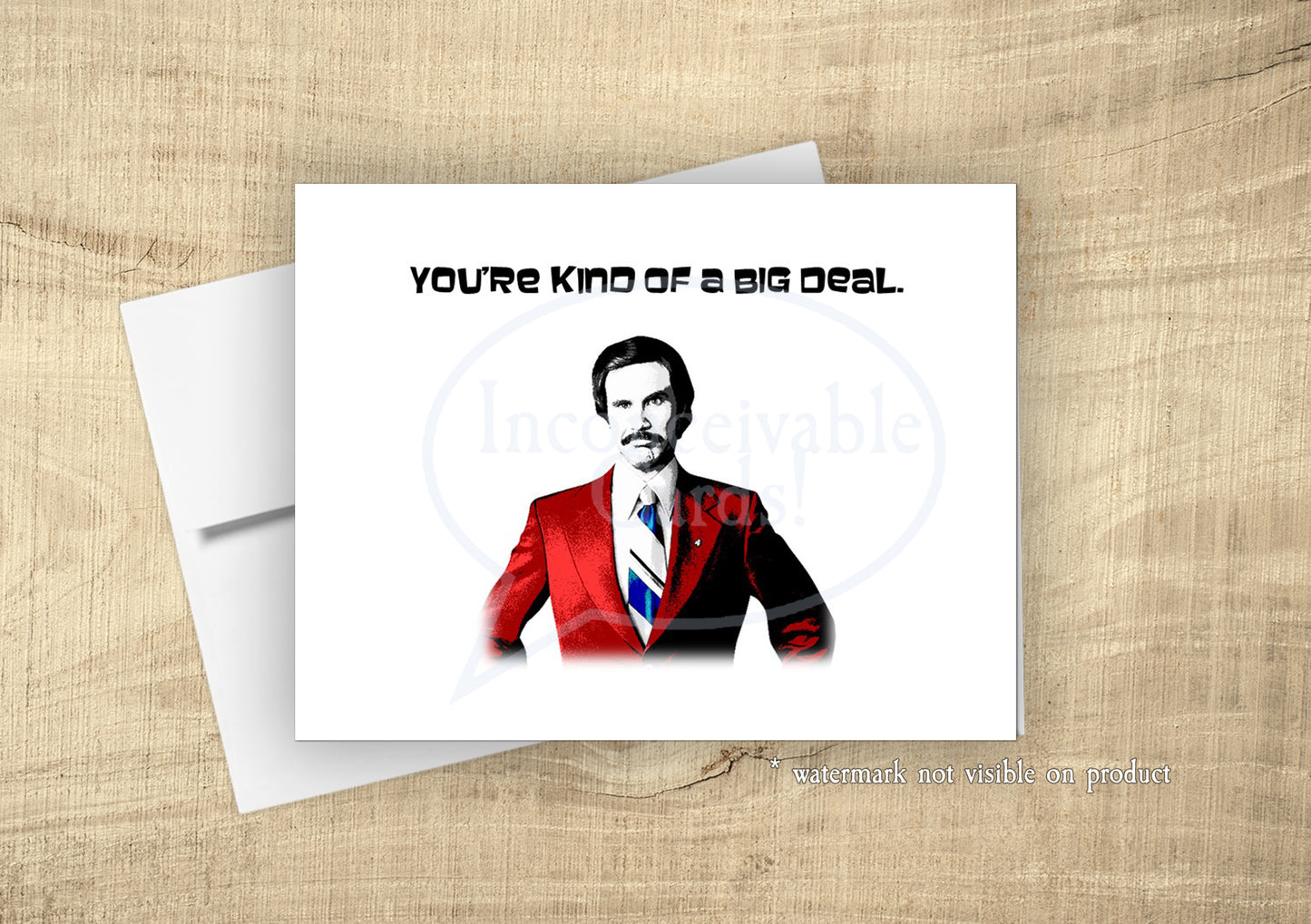 Anchorman - You're A Big Deal Card for Birthday, Congratulations, New Job, Any Occasion