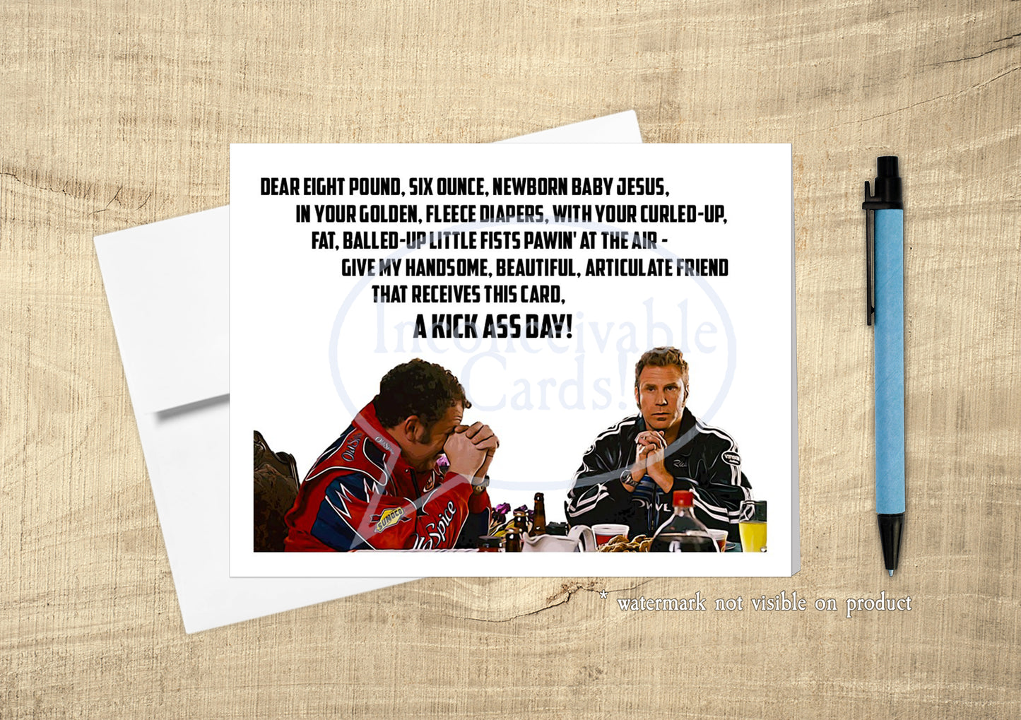 Talladega Nights - "Have a Kick Ass Day!" Funny Card for Any Occasion