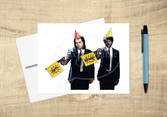 Pulp Fiction - "BANG!" Happy Birthday Card