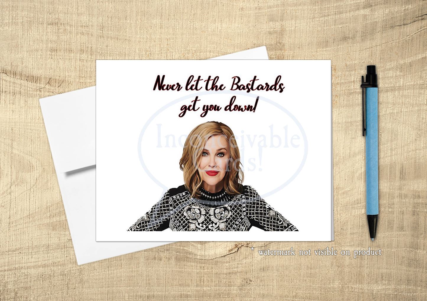 Schitt's Creek - "Never Let Bastards Get You Down" Feel Better/ You Can Do It Card