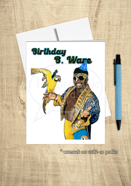 Wrestling - Koko BeWare Wrestler Birthday Card