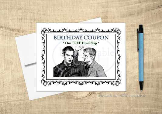 NCIS - "Head Slap Coupon"  Birthday Card