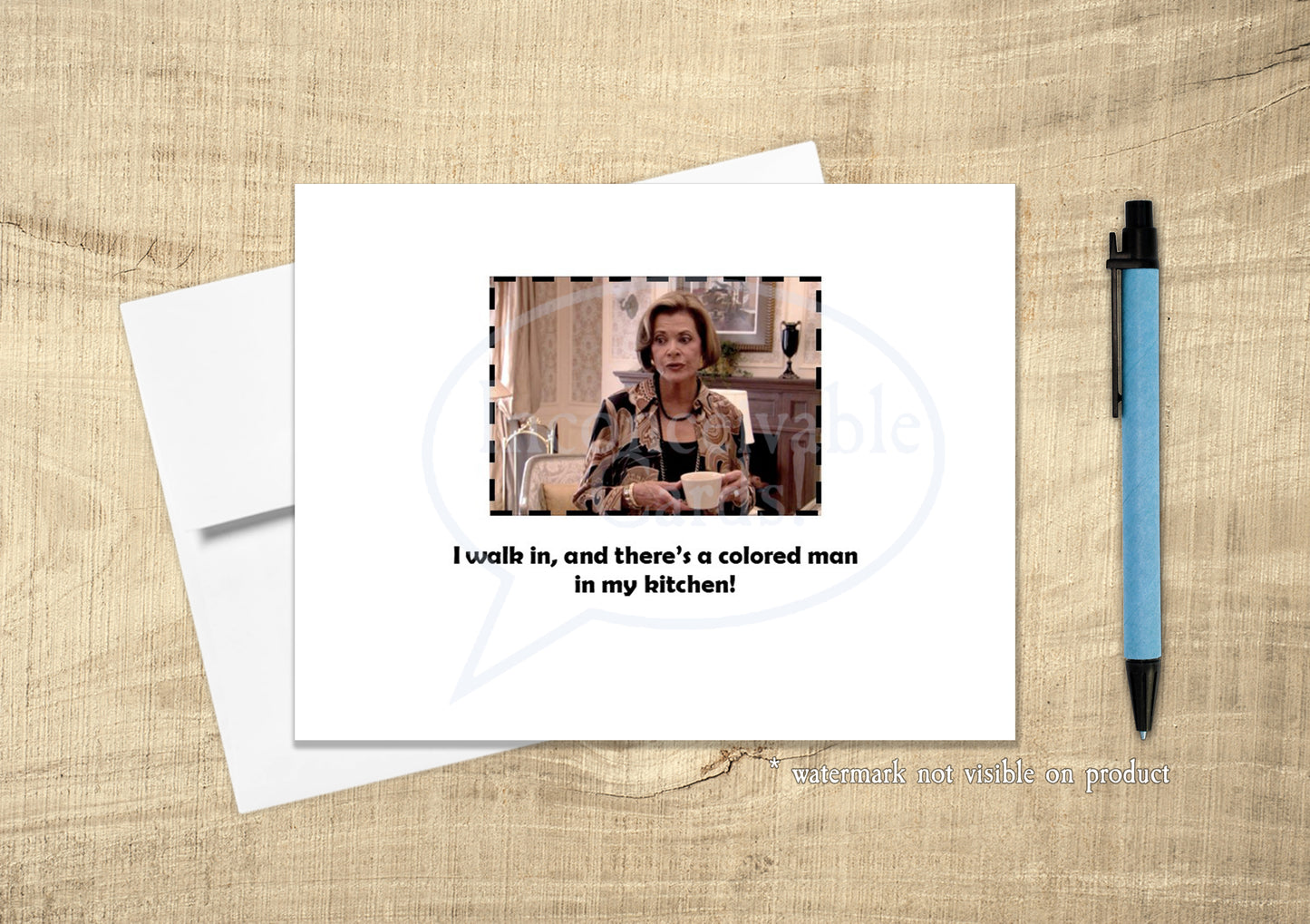 Arrested Development "Blue Man" Funny Any Occasion Card