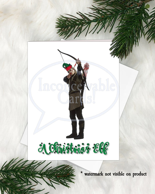 LOTR - "Christmas Elf" Christmas Card