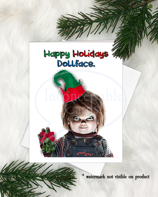 Horror - Possessed Doll "Happy Holidays Dollface"