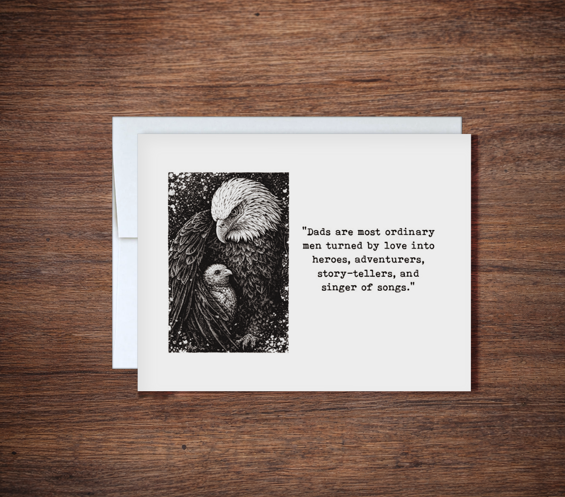"Father's Are Heroes" Sentimental Father's Day Card