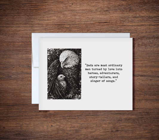 "Father's Are Heroes" Sentimental Father's Day Card