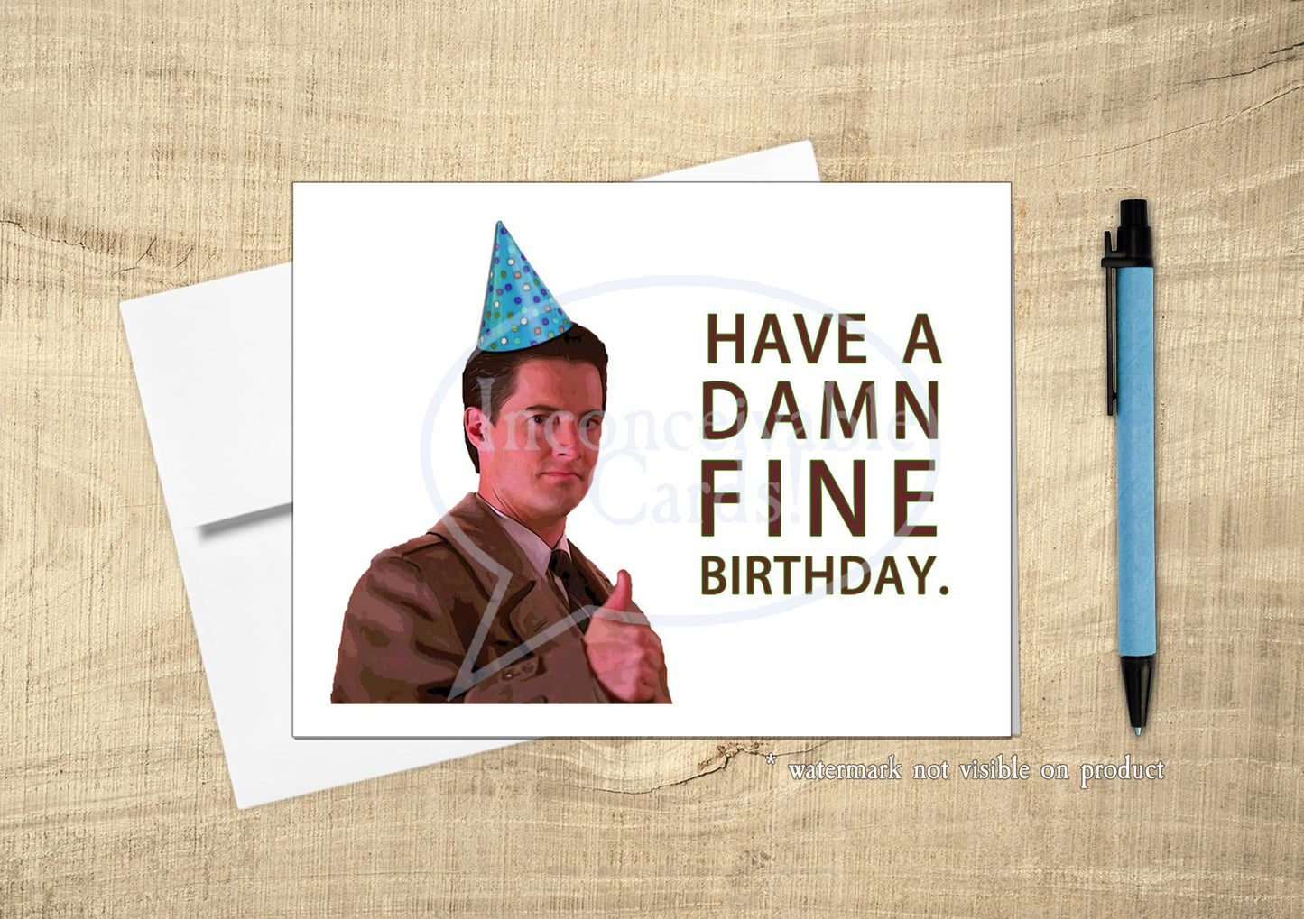 Twin Peaks - "Damn Good Birthday" Card, Dale Cooper, Card for Him