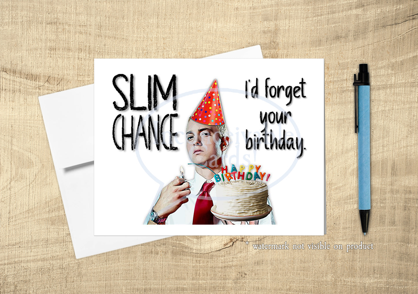 Eminem Funny Birthday Card, Rapper Birthday Card, Rap Birthday Card, Pop Culture Card