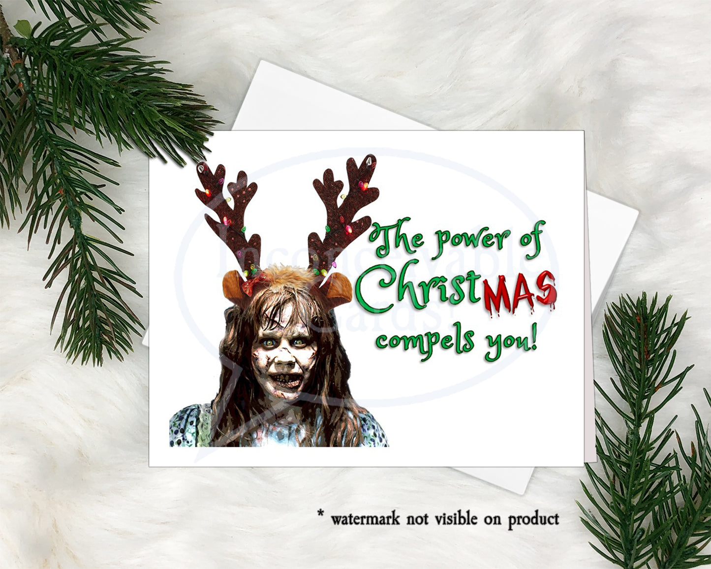 Horror - Exorcist Christmas Card