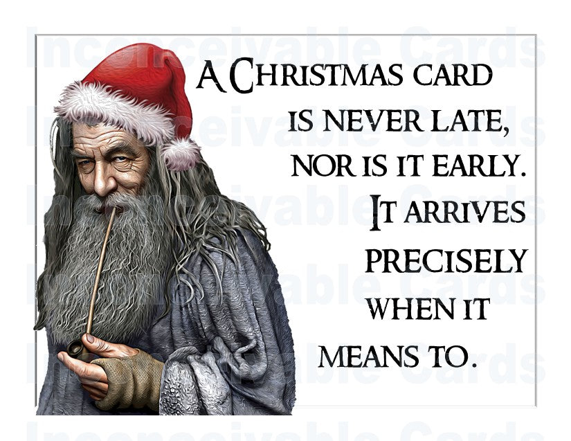 LOTR - "Wish Me A Merry Christmas?" Card