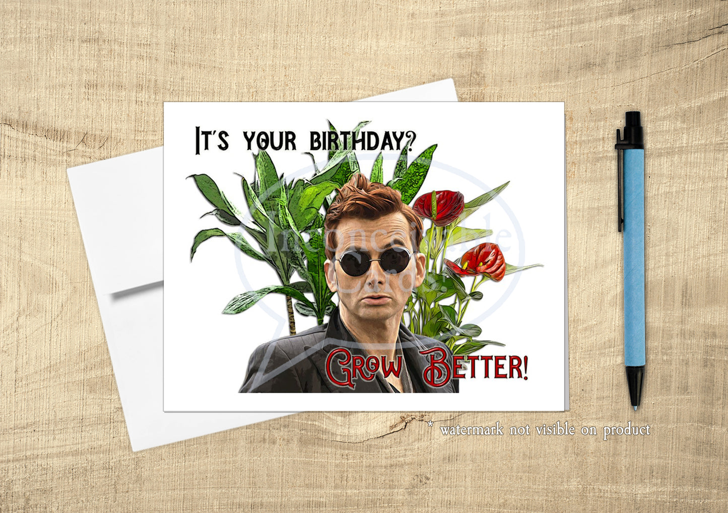 Good Omens - "Grow Better!" Funny Birthday Card